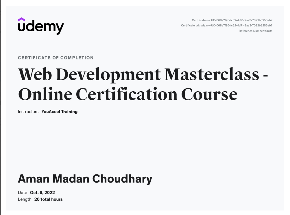 Certificate